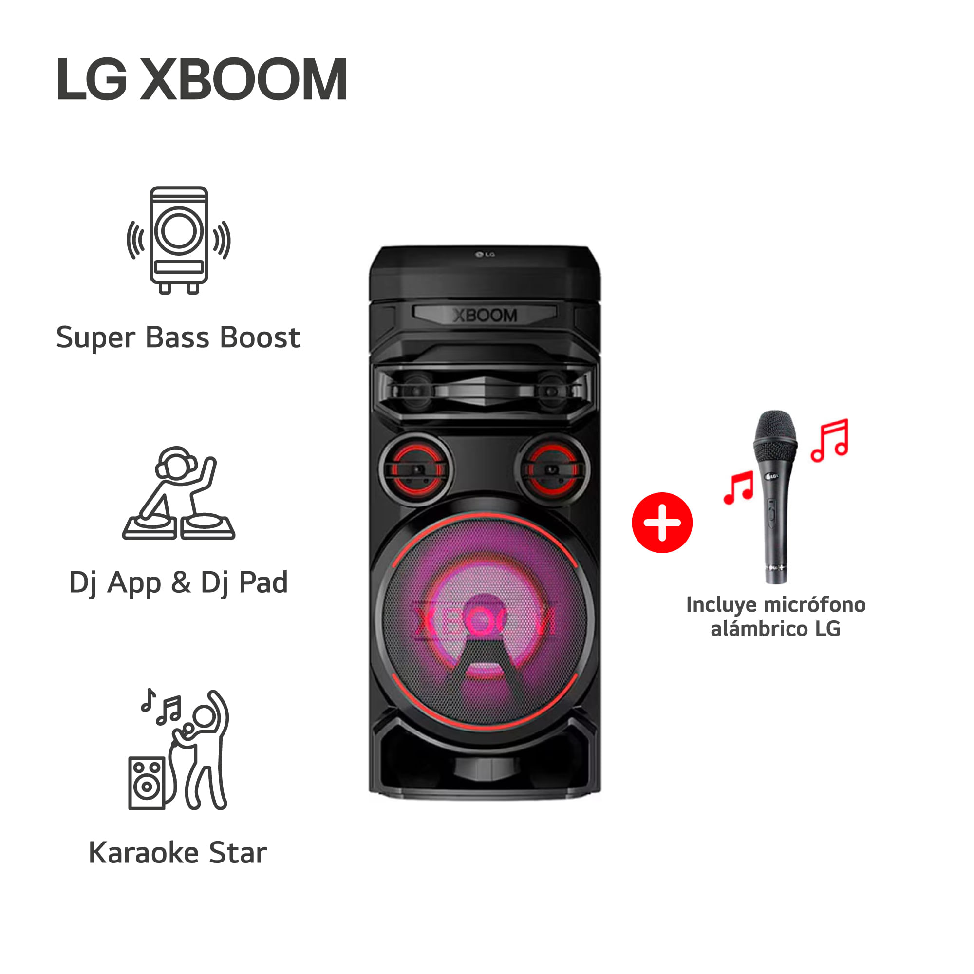TORRE DE AUDIO LG RNC7 1000W