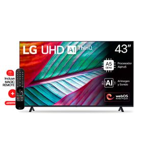 TV UHD AI 43" │ 4K │ Procesador Alpha 5 6ta Gen con Inteligencia Artificial │ 43UR8750